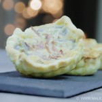 Tartelette artichaut roquefort et jambon blanc